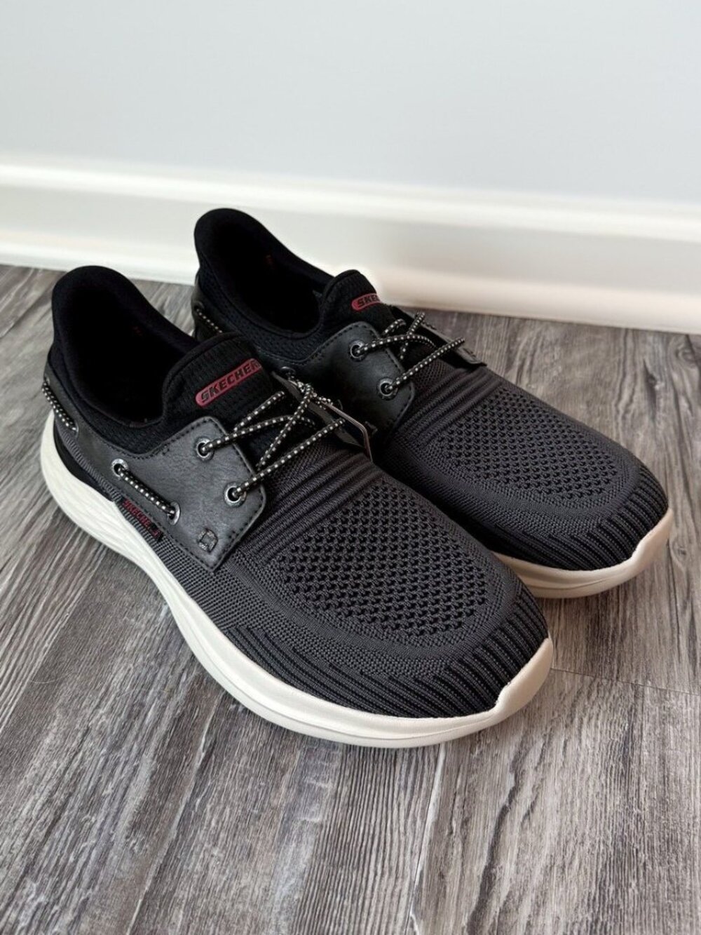 Skechers Slip-ins Relaxed Fit Lawson Parasail Men's 8.5 Charcoal NWT